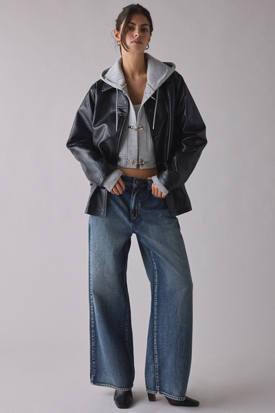 The Ragged Priest Latch Hardware Cropped Hoodie Sweatshirt