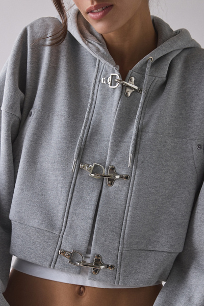 The Ragged Priest Latch Hardware Cropped Hoodie Sweatshirt