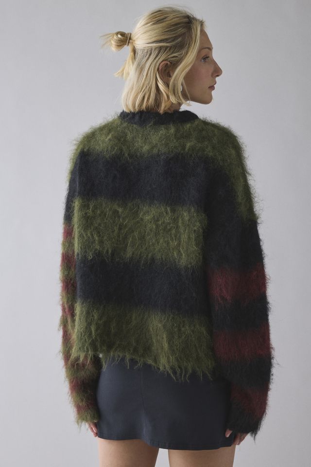 The Ragged Priest Humbug Striped Fuzzy Knit Sweater #2