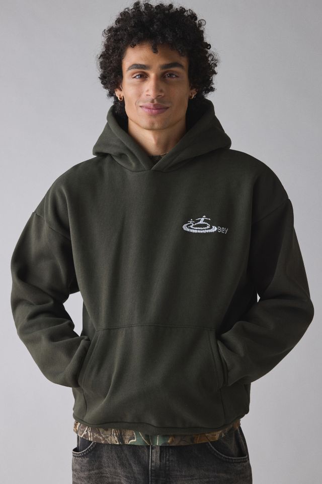 OBEY Corp Graphic Extra Heavyweight Hoodie Sweatshirt #1