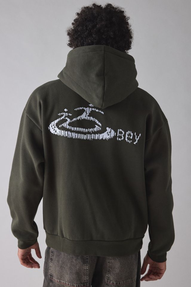 OBEY Corp Graphic Extra Heavyweight Hoodie Sweatshirt #2