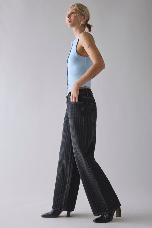 The Ragged Priest Pinstripe Release Low-Rise Baggy Jean #1
