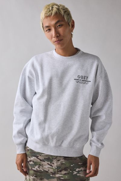 OBEY House Of Subversion Graphic Crew Neck Sweatshirt