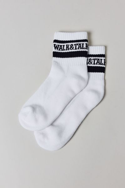 Alana Striped Athletic Quarter Crew Sock
