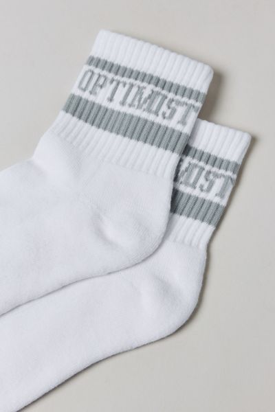 Alana Striped Athletic Quarter Crew Sock