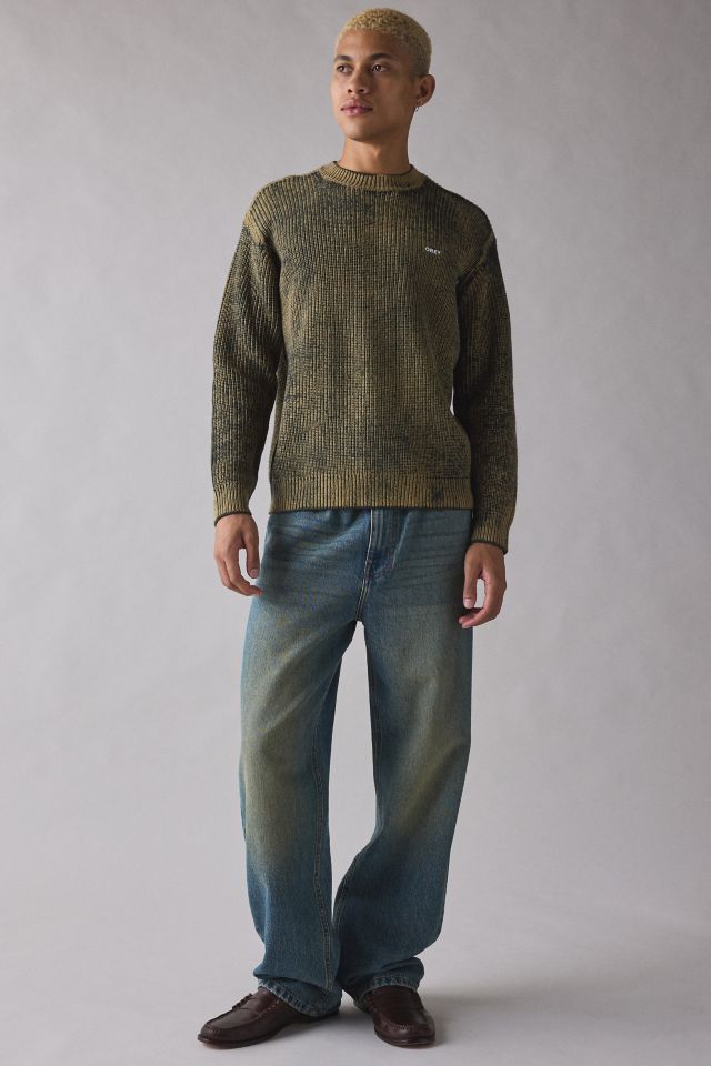 OBEY Spray Effect Crew Neck Sweater #2