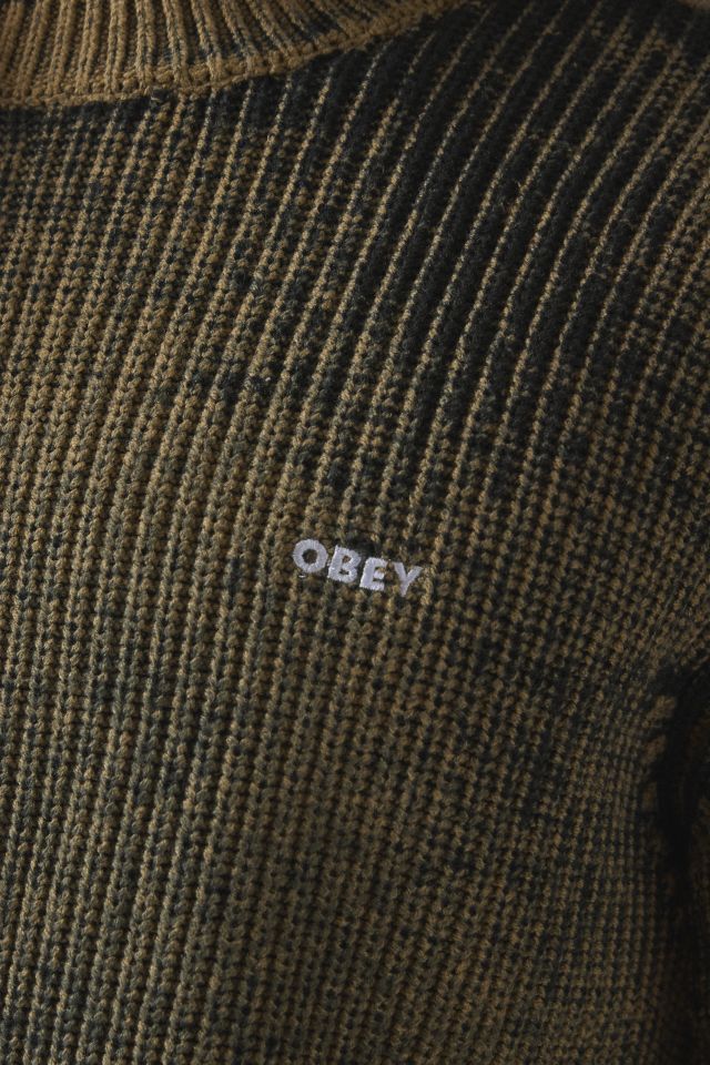 OBEY Spray Effect Crew Neck Sweater #3