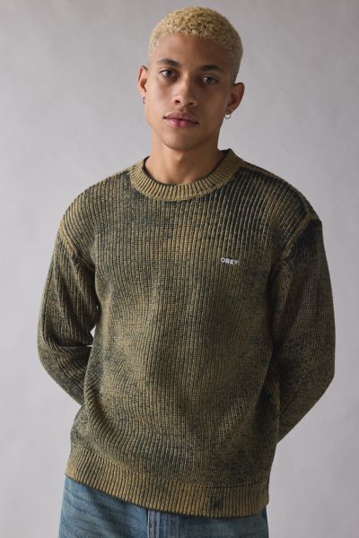 OBEY Spray Effect Crew Neck Sweater