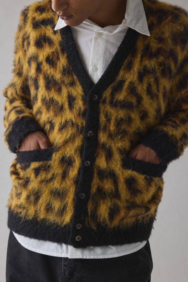 OBEY Patron Leopard Pattern Cardigan #1