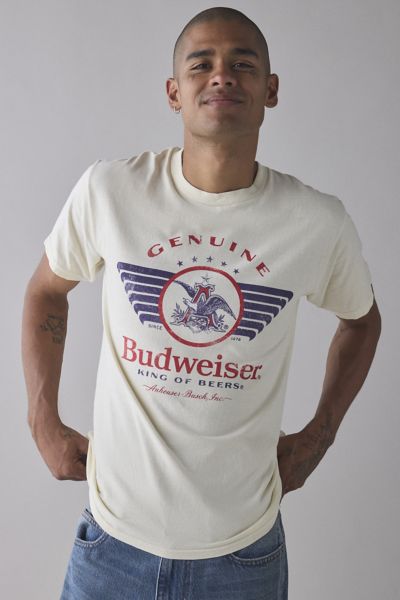 Urban Outfitters Budweiser Genuine Beer Graphic Tee In Neutral, Men's At