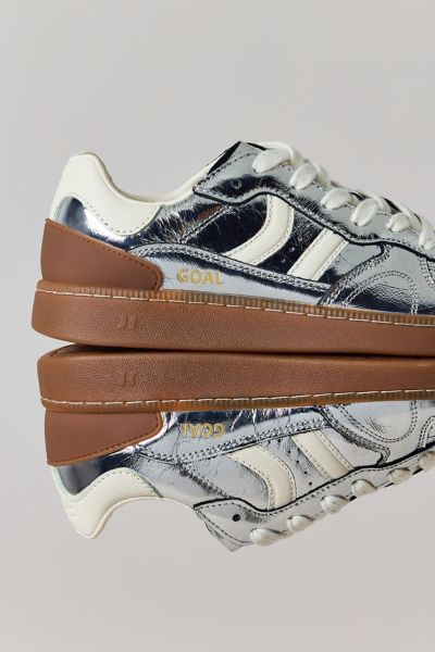 Coolway Women's Goal Silver Metallic Sneaker