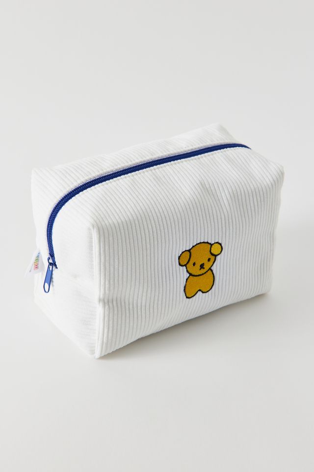 The Crème Shop X Miffy Embroidered Corduroy Cosmetic Bag #2