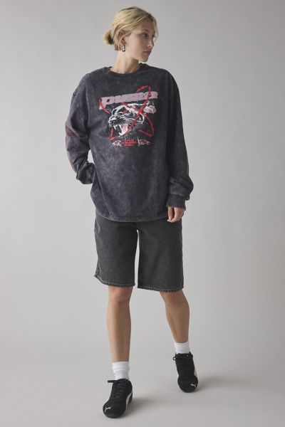 Puma Tech Graphic Washed Oversized Long Sleeve Tee