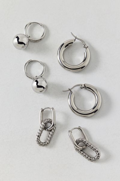 Modern Waterproof Hoop Earring Set
