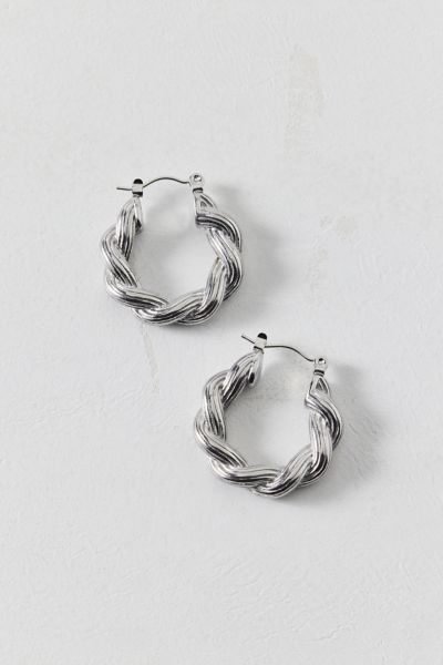 Twisted Waterproof Hoop Earring