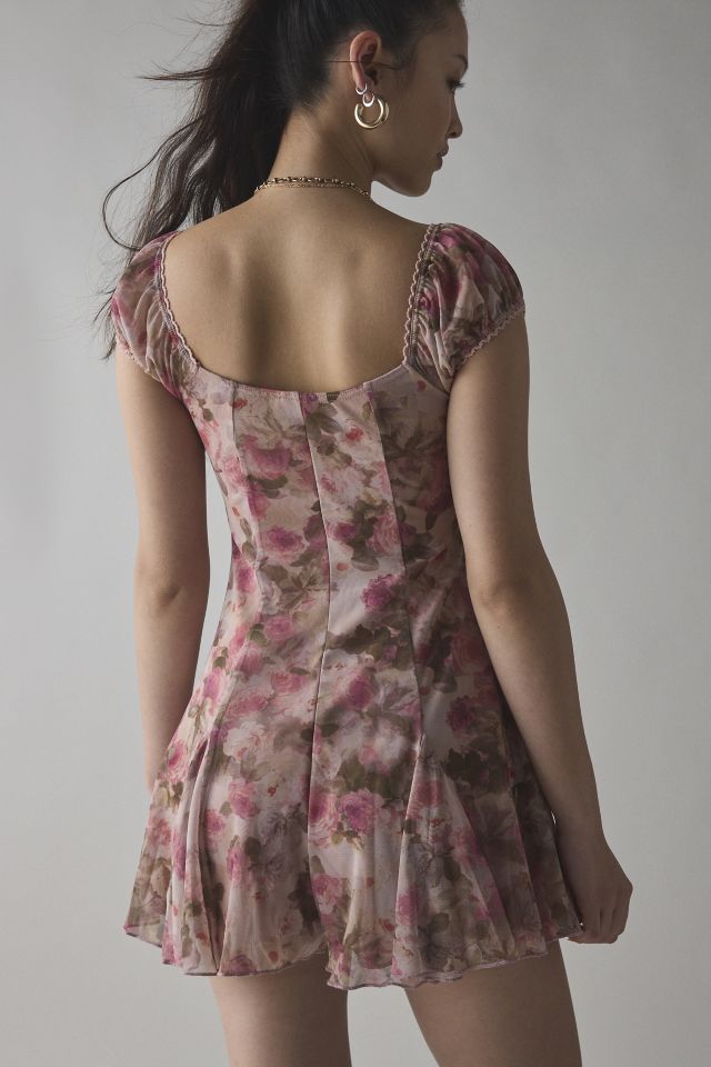 UO Daydreamer Mesh Fit-And-Flare Romper #2