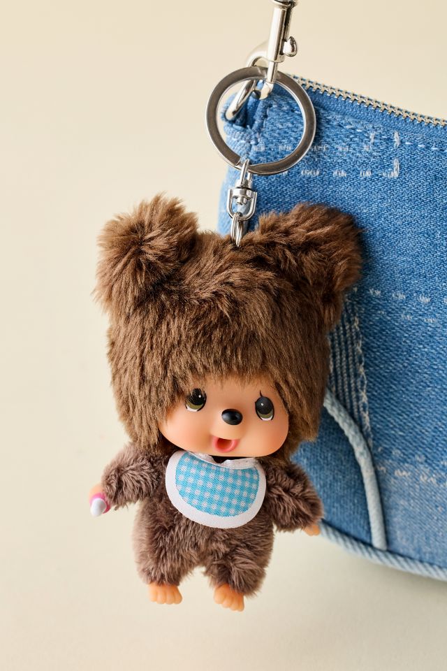 Porte-clés en peluche Monchhichi Friends Kuma Bear #1