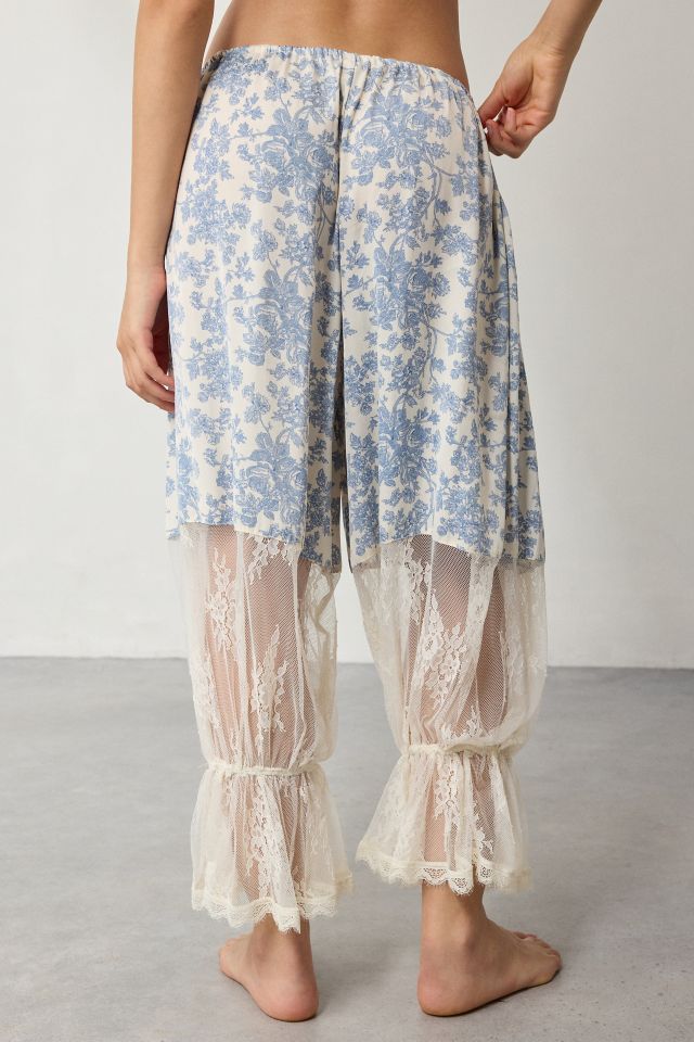 Out From Under Milla Lace-Trim Bra Top + Bloomer Pant Set #5