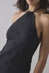 Motel Belinda Eyelet Lace Y-Neck Halter Mini Dress