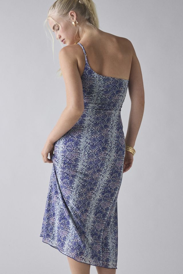 Kimchi Blue Odessa Asymmetric One-Shoulder Mesh Midi Dress #3