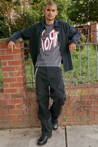 Bdg Austin Straight Fit Chino Pant In Black, Men's At Urban Outfitters In Black