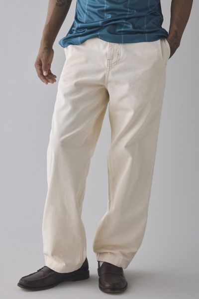 Bdg Austin Straight Fit Chino Pant In Ecru, Men's At Urban Outfitters In Sand