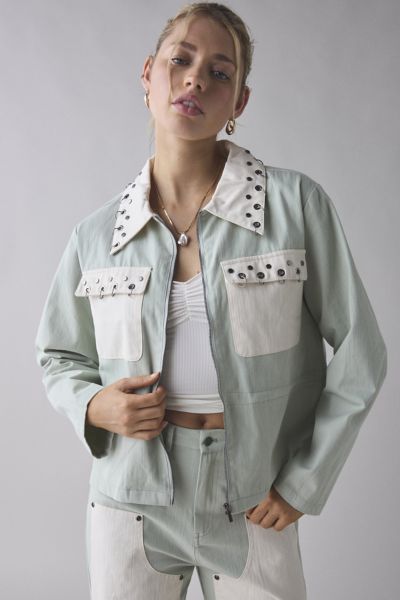 Ghospell Billie-Jean Studded Oversized Jacket
