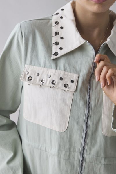 Ghospell Billie-Jean Studded Oversized Jacket