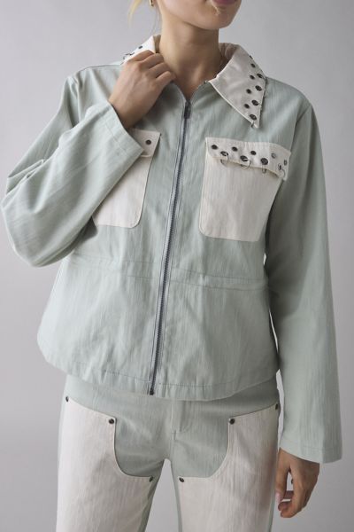 Ghospell Billie-Jean Studded Oversized Jacket