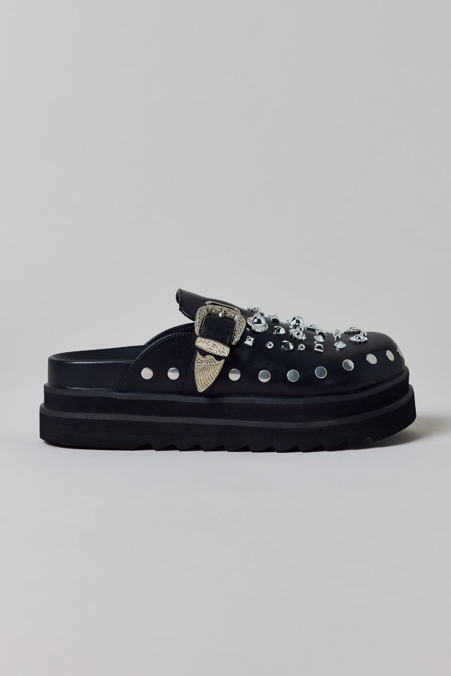 Azalea Wang Swiftly Studded Platform Clog #1