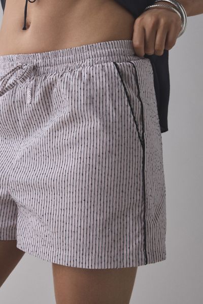 Ghospell Dara Stripe Drawstring Pull-On Short