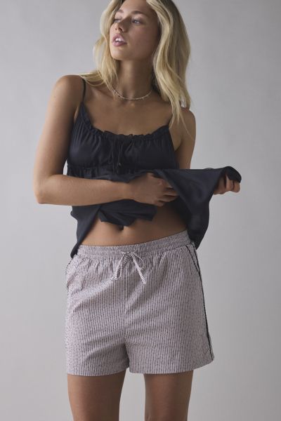 Ghospell Dara Stripe Drawstring Pull-On Short