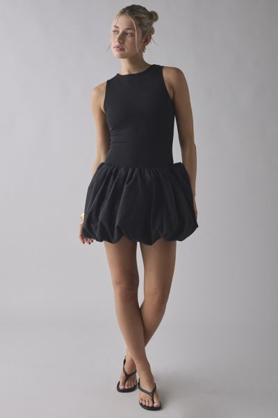 Sister Jane Meadowlark Drop Waist Bubble Mini Dress