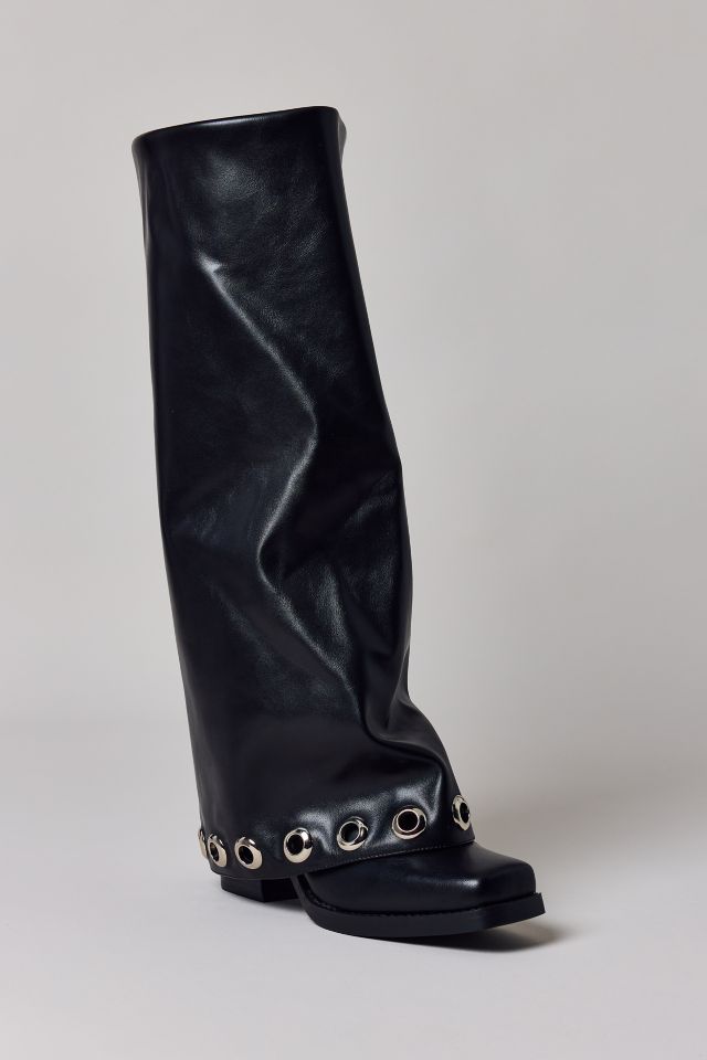 Azalea Wang Elliot Grommet Fold-Over Boot #2
