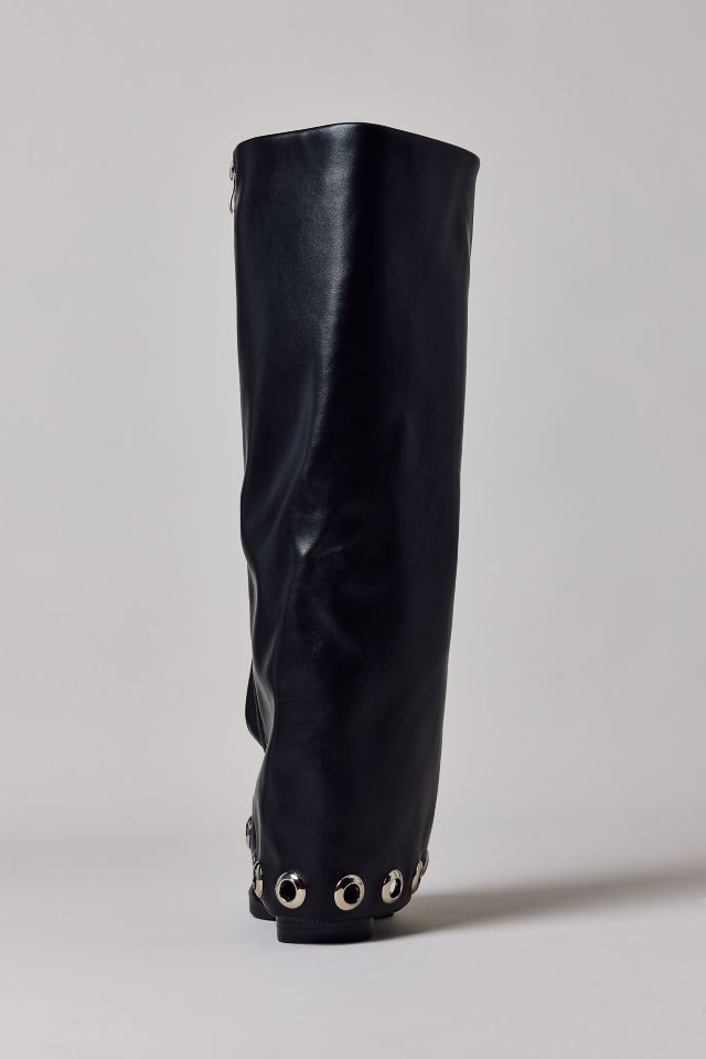 Azalea Wang Elliot Grommet Fold-Over Boot