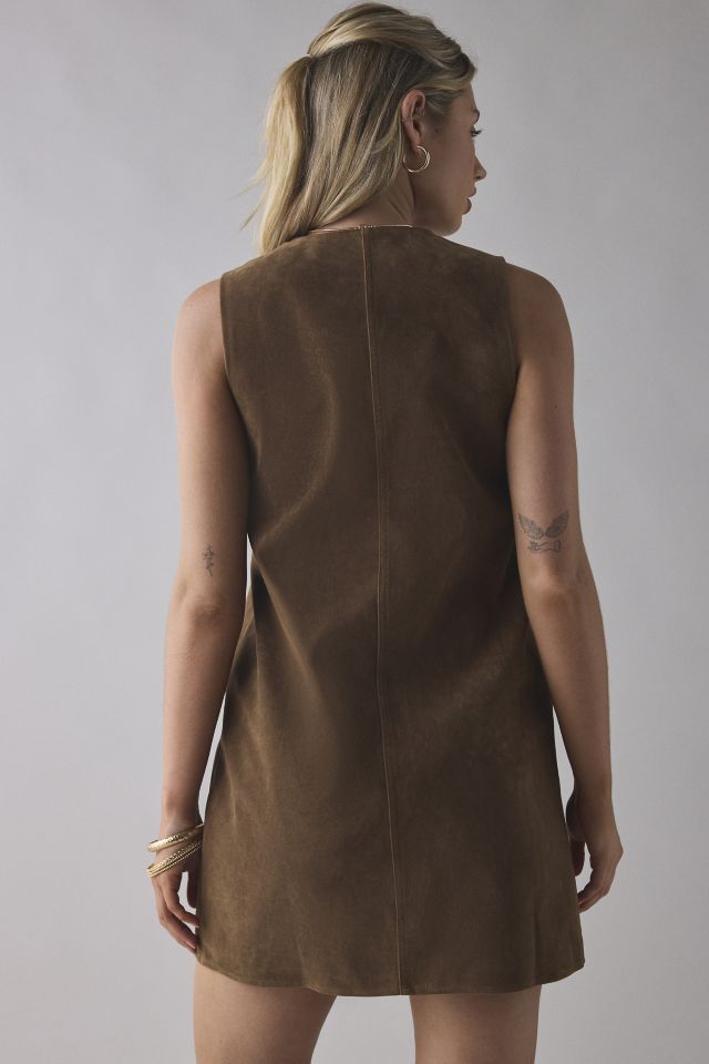 Sister Jane Budding Jewel Embellished Faux Suede Mini Dress #2
