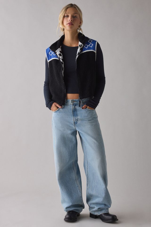 PASTICHE Montana Reversible Piled Fleece Vest #2