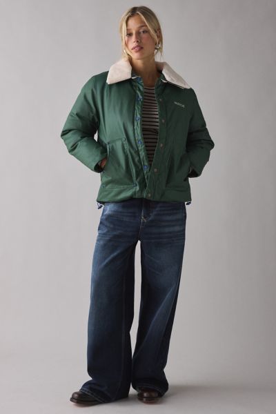 PASTICHE Land Waxed Cotton Puffer Barn Jacket