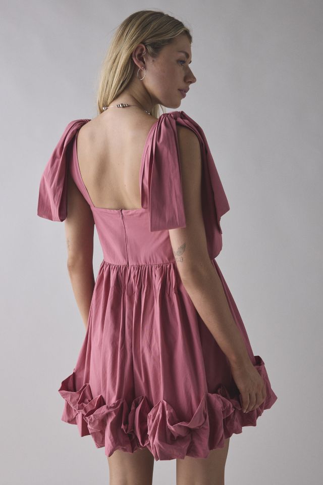 Robe mini bébé à volants avec bretelles nouées Sister Jane Magnolia #2