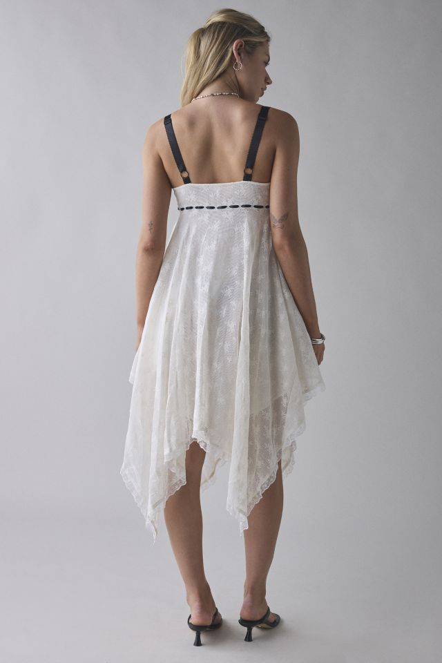 Kimchi Blue Hartley Lace Hanky Hem Babydoll Midi Dress #3