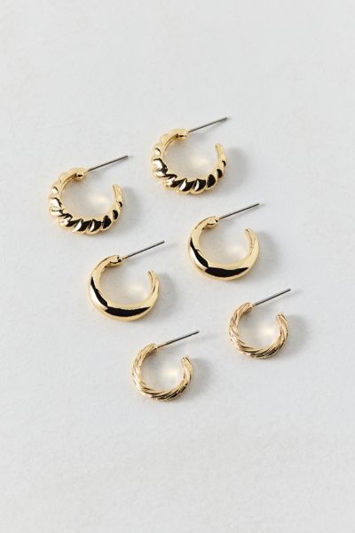Urban Outfitters Danika Multi Hoop Earring Set In Gold, Women's At