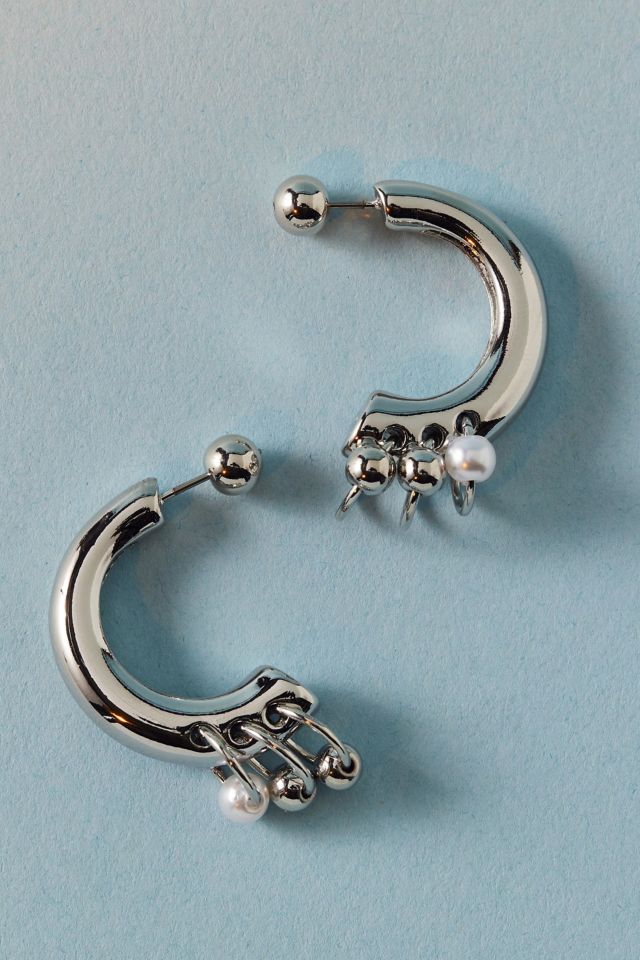 Boucle d'oreille percée avant/arrière #1