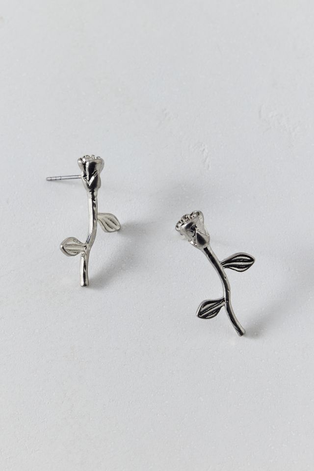 Rose Flower Post Earring #1