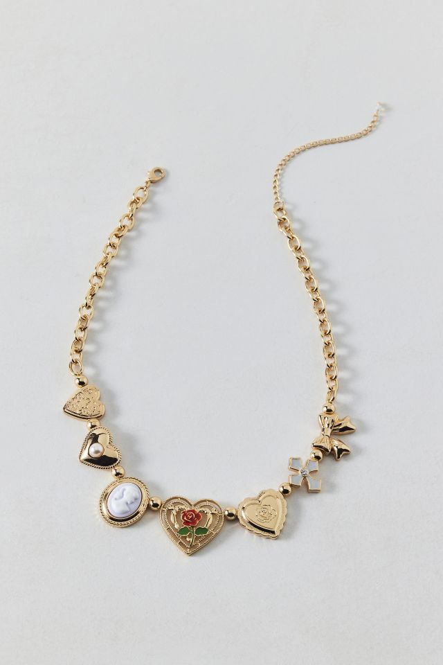 Belladona Cameo Heart Locket Necklace #2