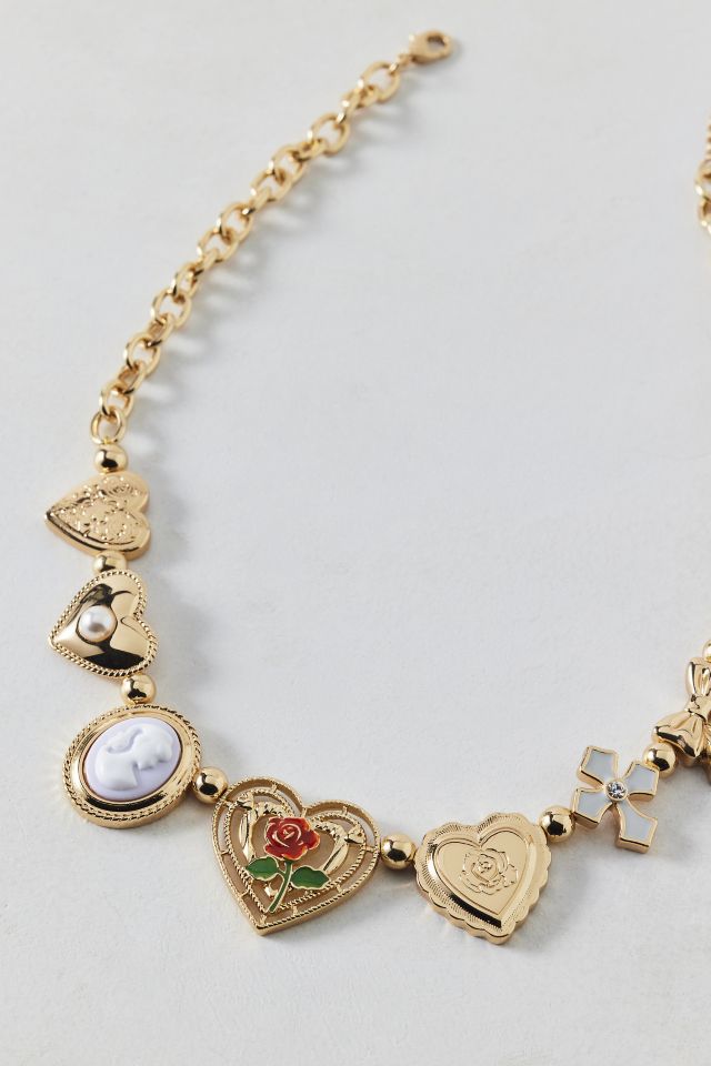 Belladona Cameo Heart Locket Necklace #3