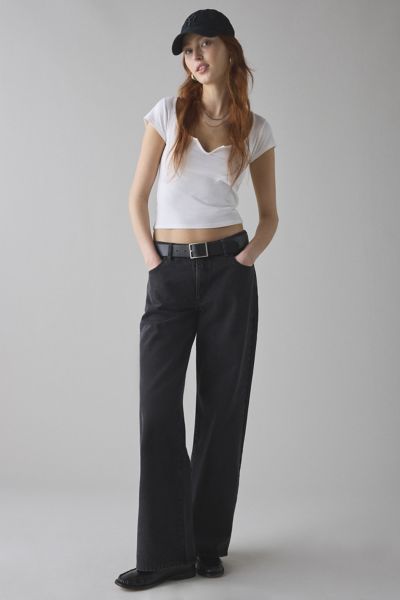 ABRAND JEANS 99 LOW-RISE BAGGY JEAN IN AMANDA WASHED BLACK, WOMEN'S AT URBAN OUTFITTERS 