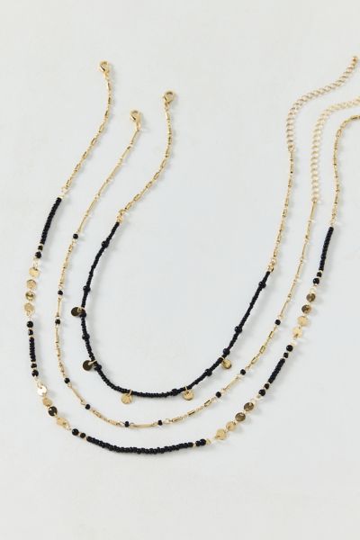 Cara Long Bead Layering Necklace Set
