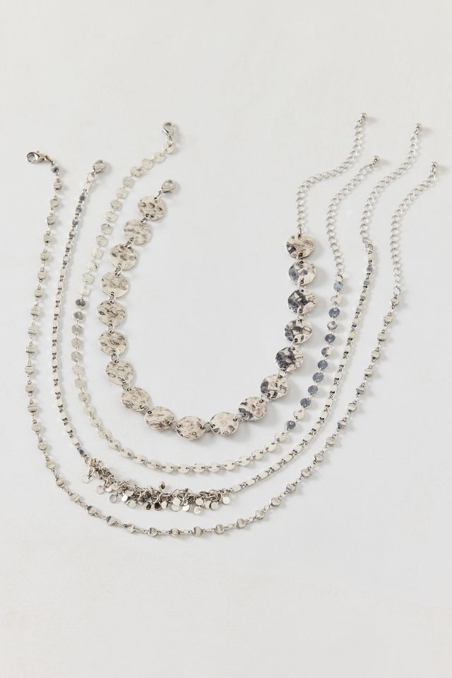 Kai Metal Coin Layering Necklace Set #2