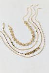 Kai Metal Coin Layering Necklace Set