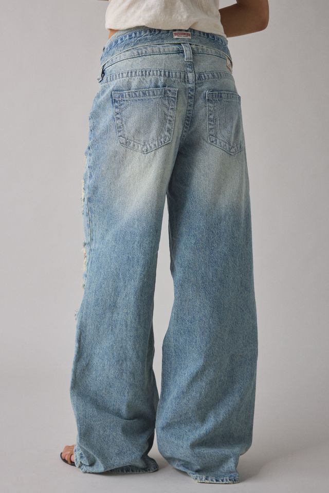 Jean Baggy Bobbi à Double Ceinture Délavé True Religion #3